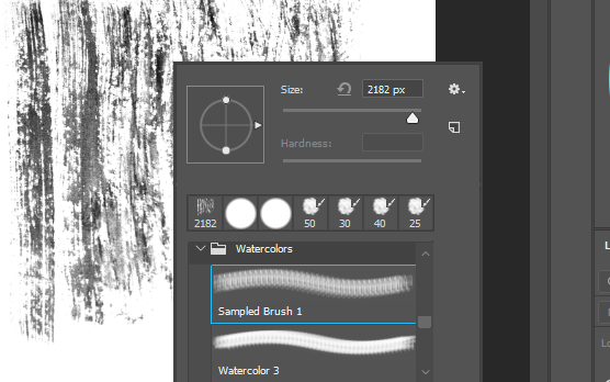 right click on your canvas area to get the Brushes Panel