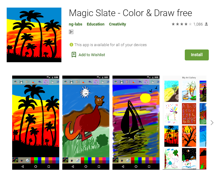 Magic Slate - Color & Draw (Free: Android)