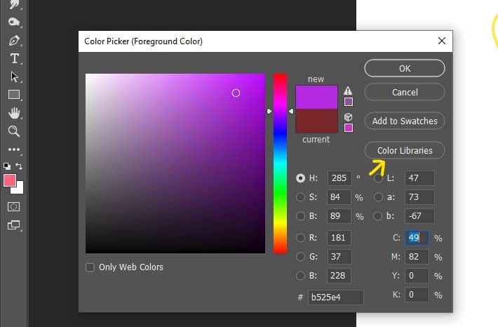 add pantone to photoshop- color libraries